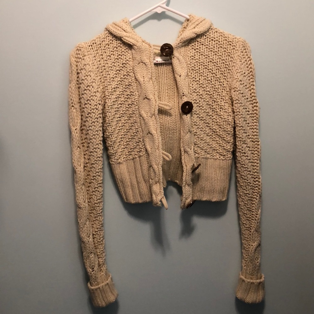Cropped Sweater Coverup